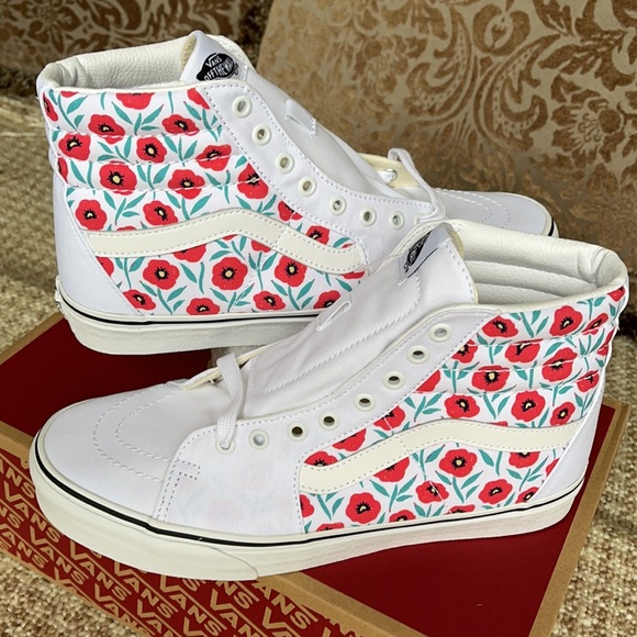 Vans Sk8-Hi Flowers True White WMNS - Picture 12 of 16